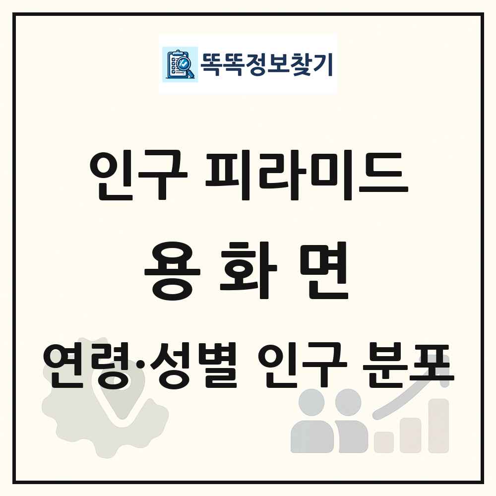 용화면 인구 피라미드 링크 그림
